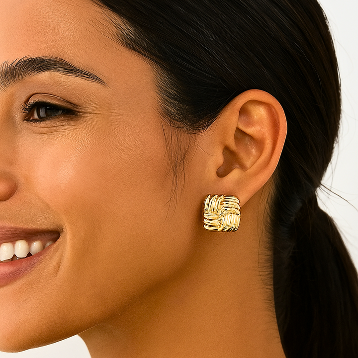 Cordelle knot earrings