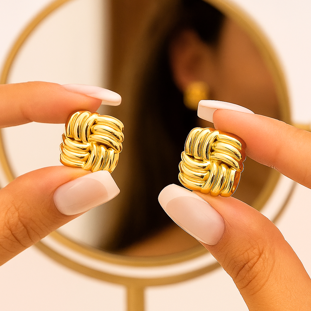 Cordelle knot earrings