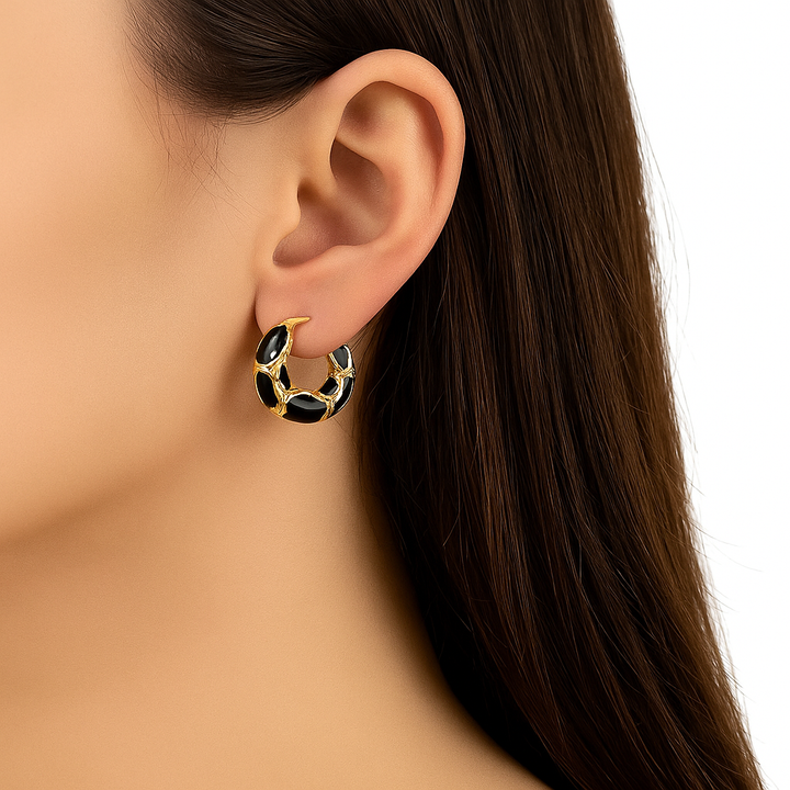 Gild curve earrings