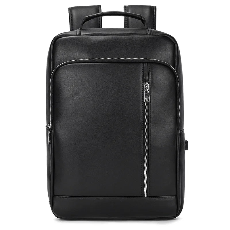 Leather backpack