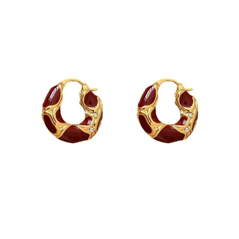 Gild curve earrings