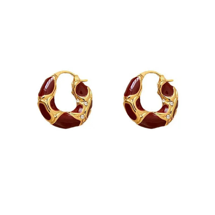 Gild curve earrings