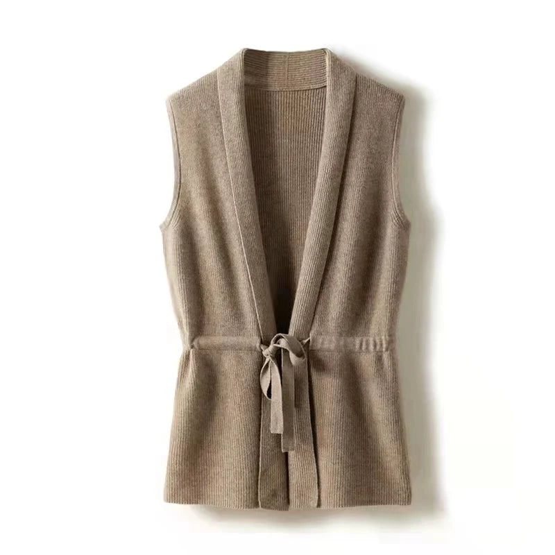 Wrap tie vest