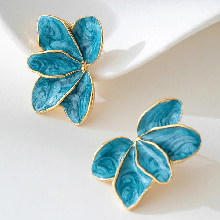 Roselle leaf earrings